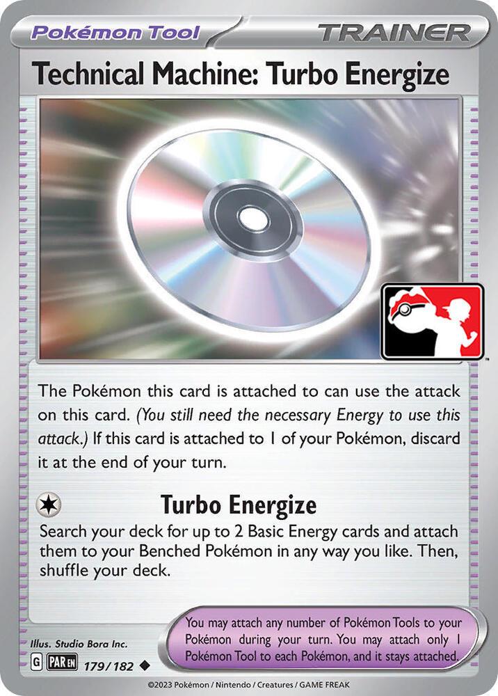 Paradox Rift Technical Machine: Turbo Energize [Prize-Pack] Pokémon card